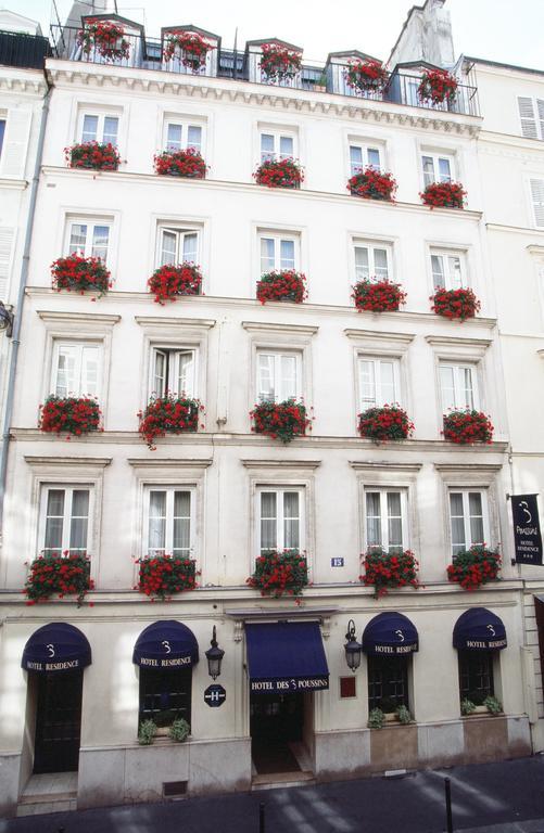 פריז Hotel Des 3 Poussins מראה חיצוני תמונה